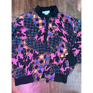 Spenser Jeremy silk Retro windbreaker y2k 90s 100% silk